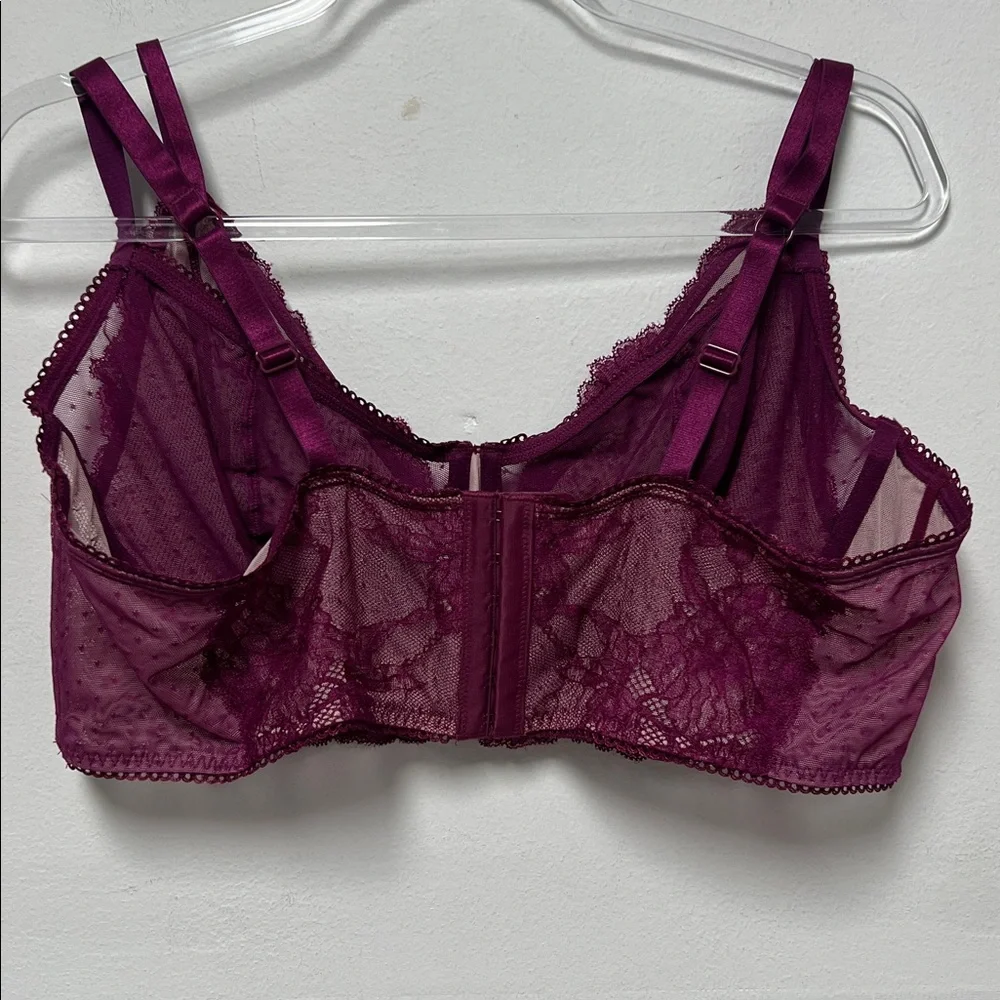 Torrid bra unlined underwire longline floral lace size 2 NWT